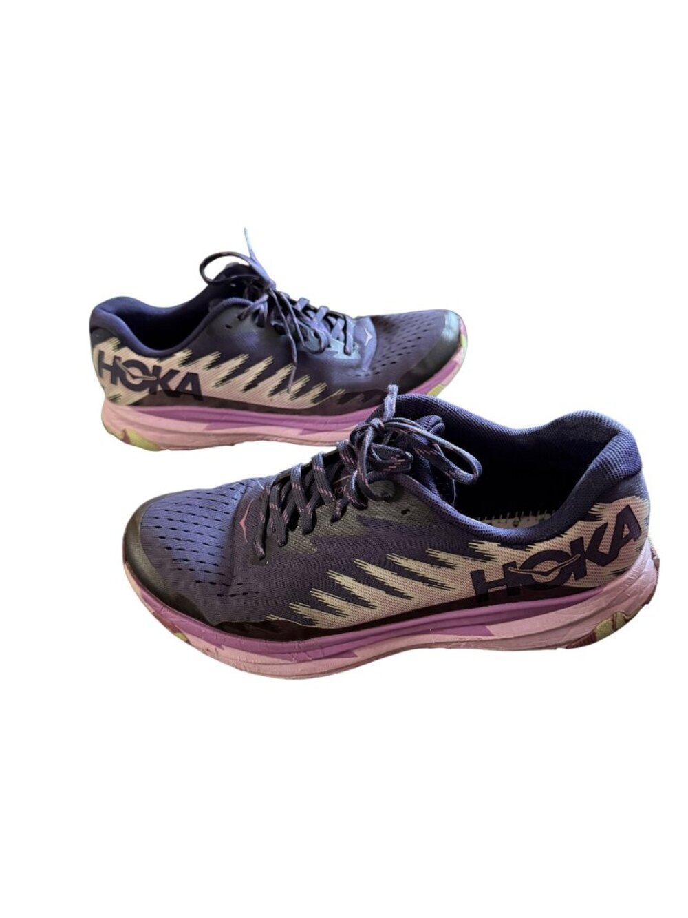 Hoka Womens Running Shoes Purple & Pink Size 11B Pre-Owned